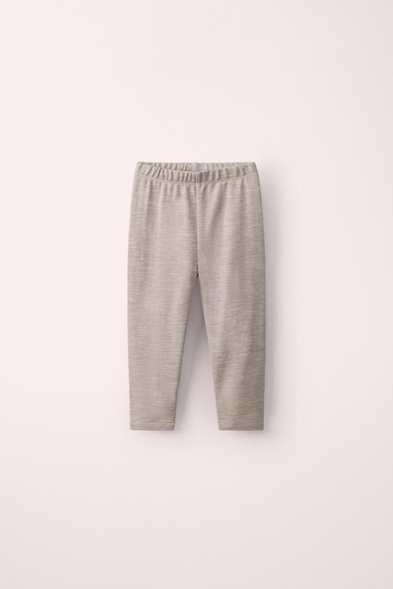 CREATED BY CARAMEL LONDON X ZARA 100% WOOL LEGGINGS - Light beige by Zara - Image 0