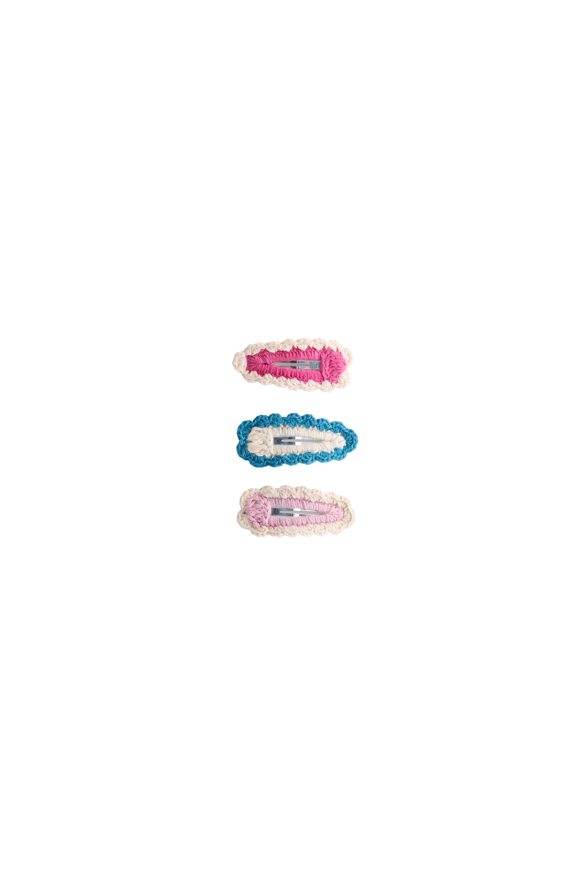 THREE-PACK OF CROCHET CLIPS - Ecru | ZARA United States