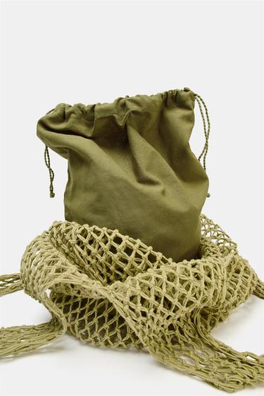 BRAIDED SHOPPER - Green by Zara - Image 4