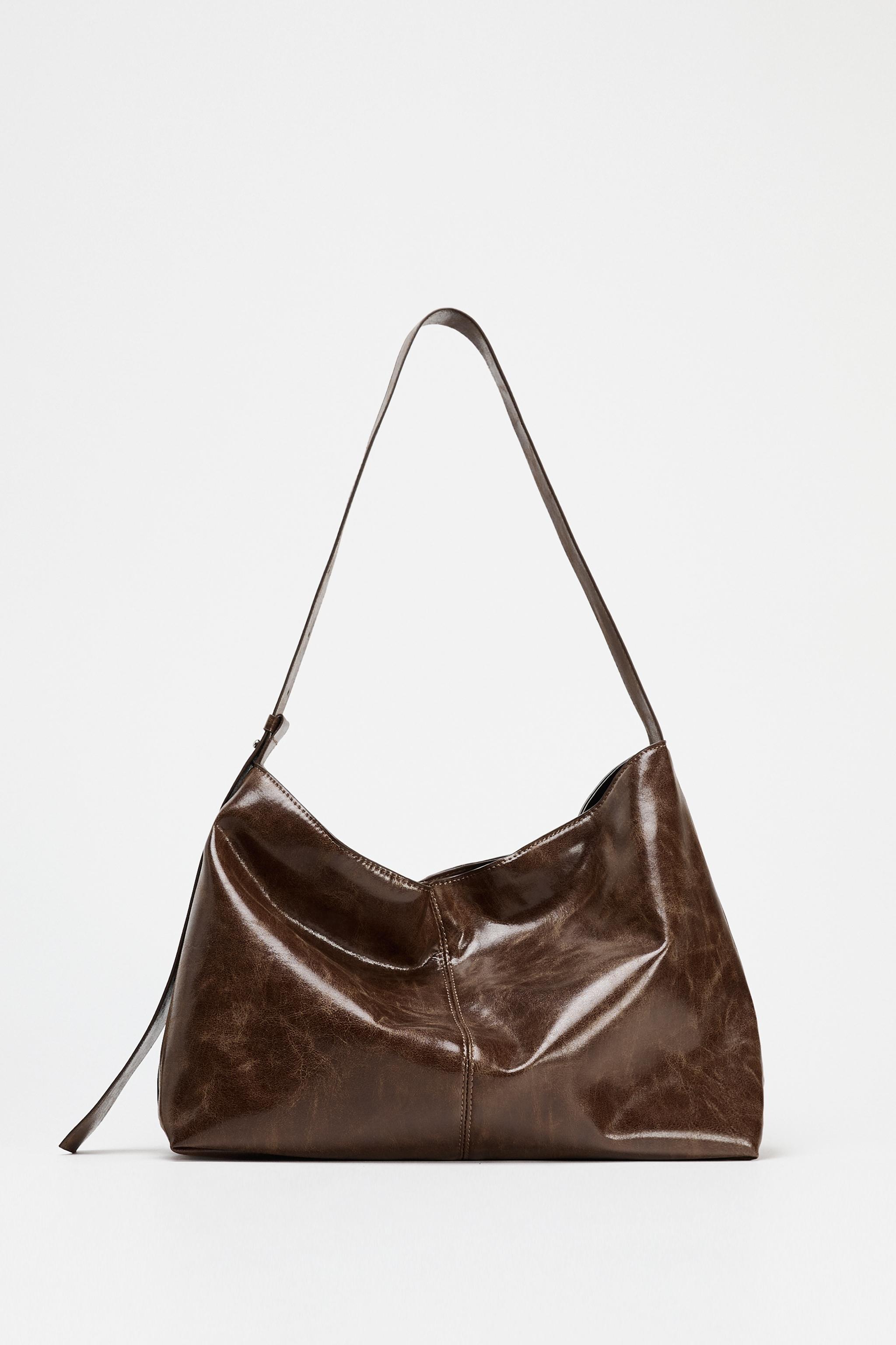 SHOPPER BAG - Dark tan | ZARA Australia