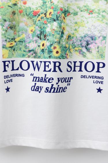T-SHIRT À IMPRIMÉ PHOTOGRAPHIQUE - Blanc de Zara - Image 3