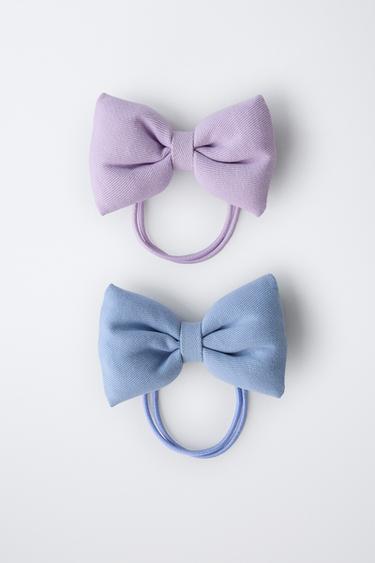 2-PACK OF PADDED BOW SCRUNCHIES - Lilac by Zara - Image 3
