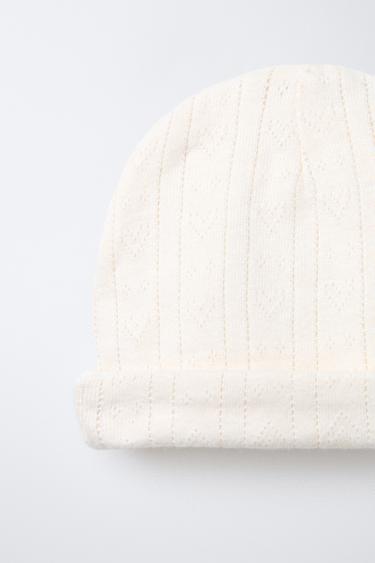 HEART POINTELLE NEWBORN SET AND POUCH - Butter by Zara - Image 5