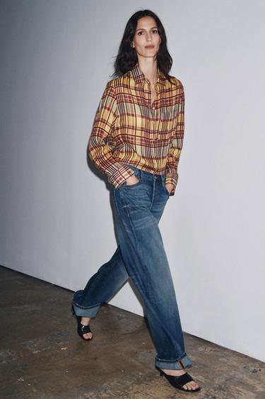 Zara ZW COLLECTION LOW-RISE BAGGY JEANS - Blue - Image 0
