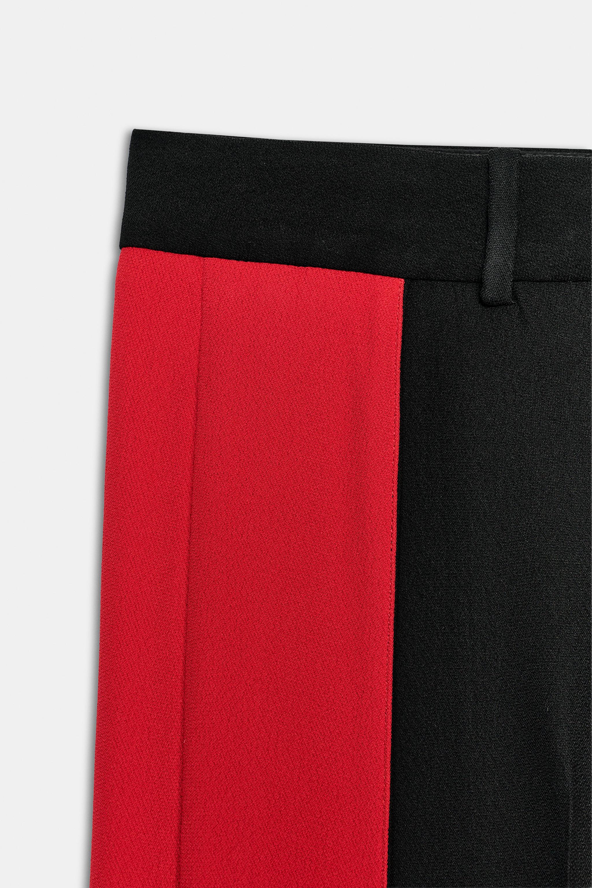 Женские брюки Zara ZW COLLECTION SIDE-STRIPE WIDE-LEG PANTS — фото 7
