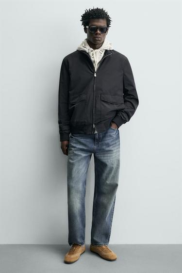 BASKET EN CUIR - Marron sable de Zara - Image 1