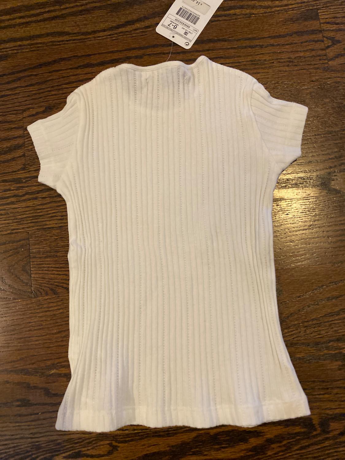 RIBBED WHITE TSHIRT - Image 2