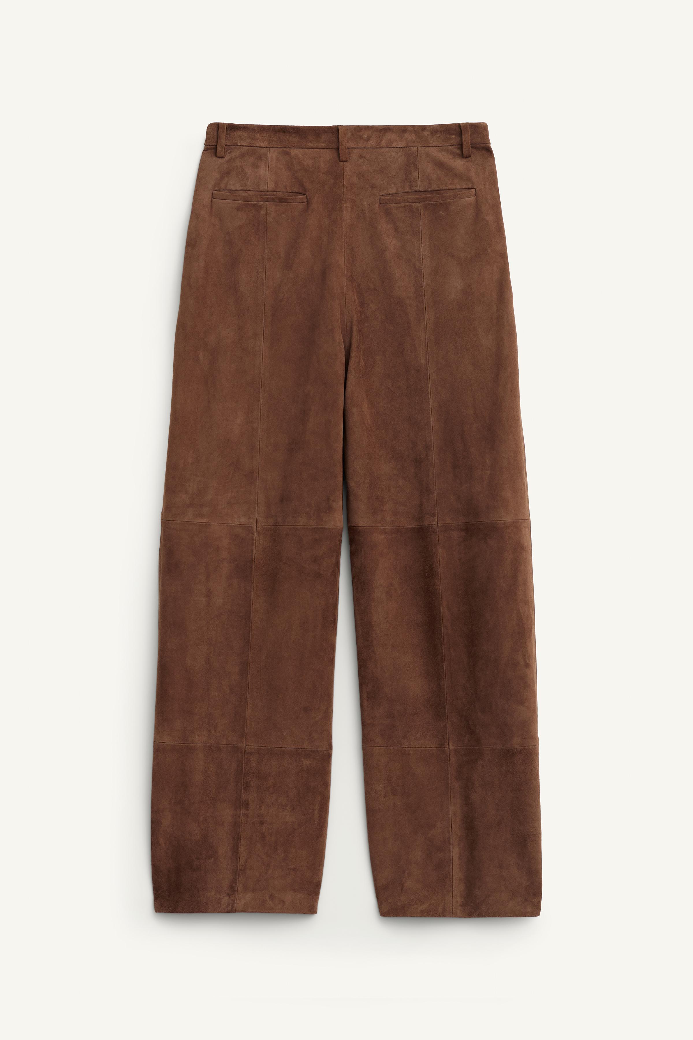 PANTALON À PINCES EN DAIM 100% ÉDITION LIMITÉE