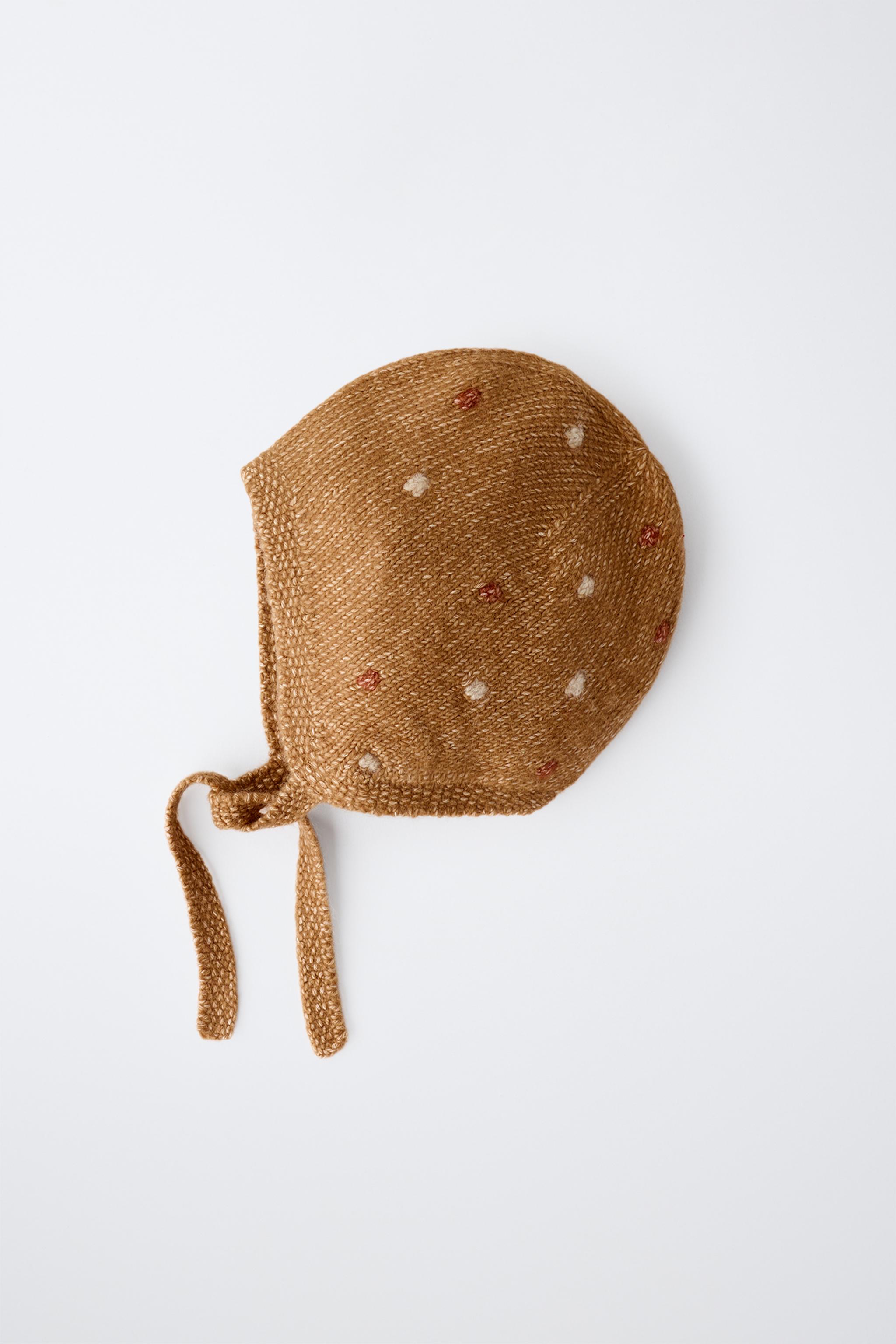 Детские свитеры Zara KNIT POM-POM BONNET — фото 4