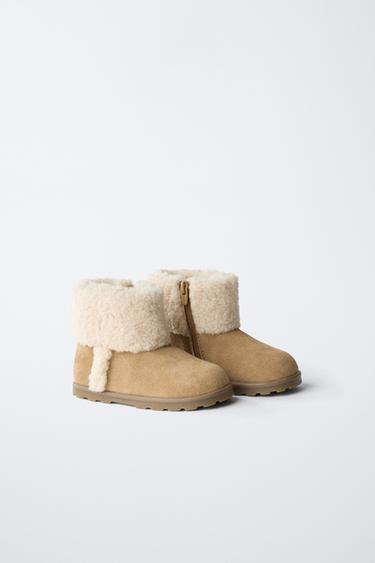 BOTTES DOUBLÉES BAREFOOT - Marron de Zara - Image 1