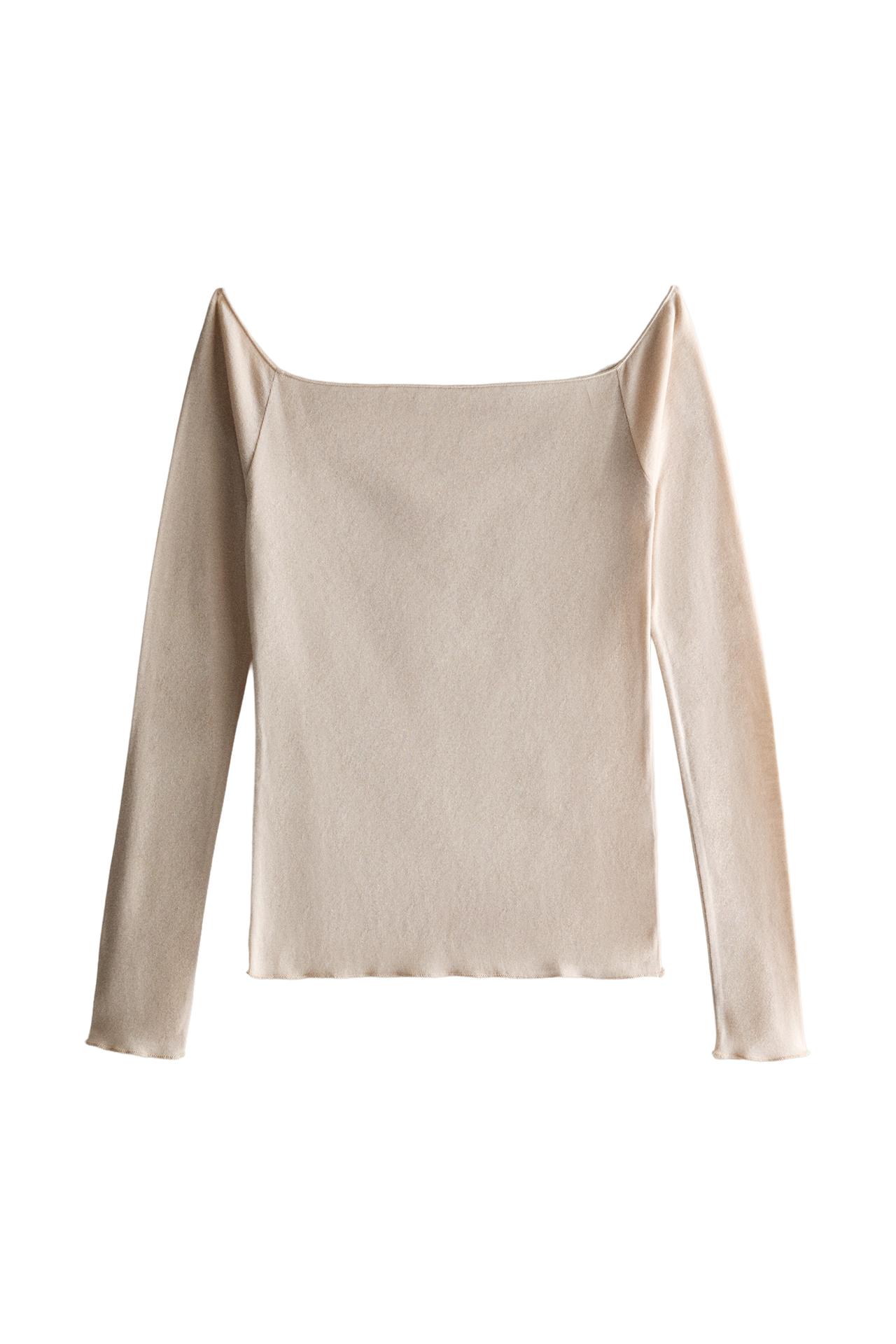 SLIM LONG SLEEVE COTTON T-SHIRT