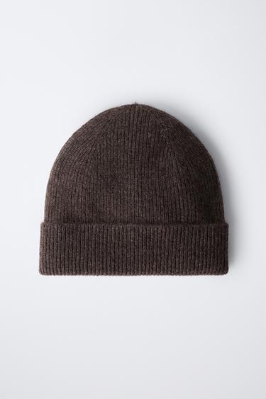 BONNET CANNELÉ 100% CACHEMIRE - Marron de Zara - Image 2