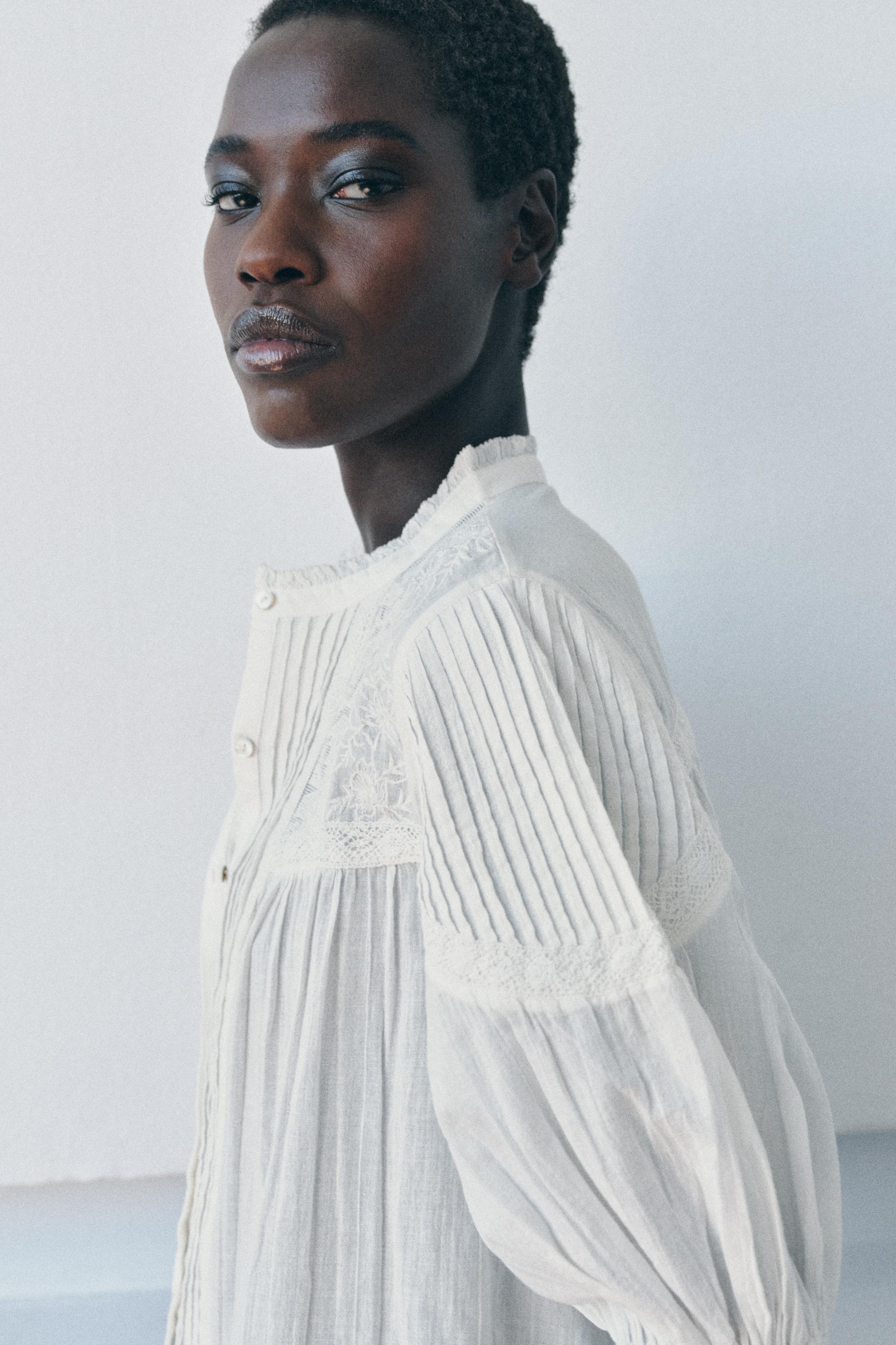 CHEMISE ROMANTIQUE EN COTON ZW COLLECTION