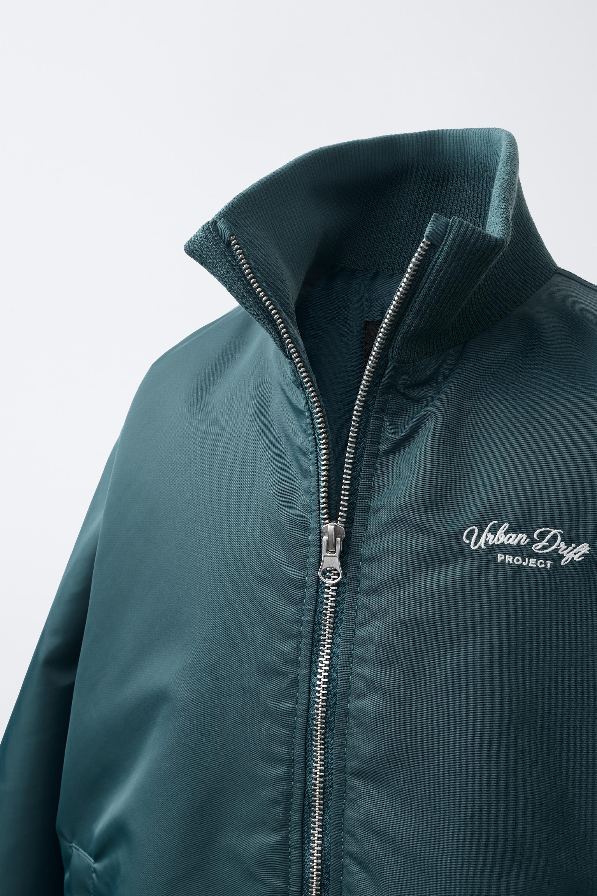 BLOUSON BOMBER À INSCRIPTION BRODÉE