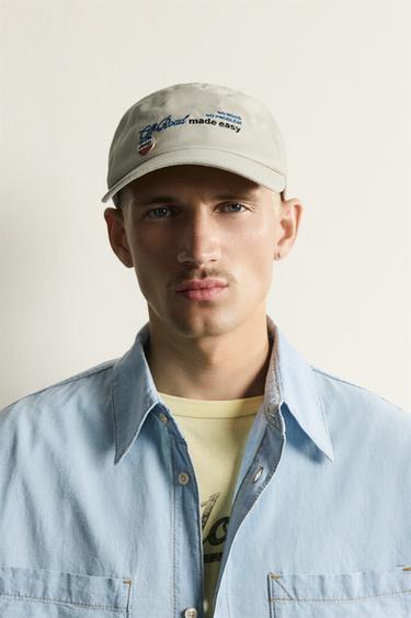 BASEBALLCAP MIT PRINT UND JEEP®-PIN - Cremefarben von Zara - Bild 0