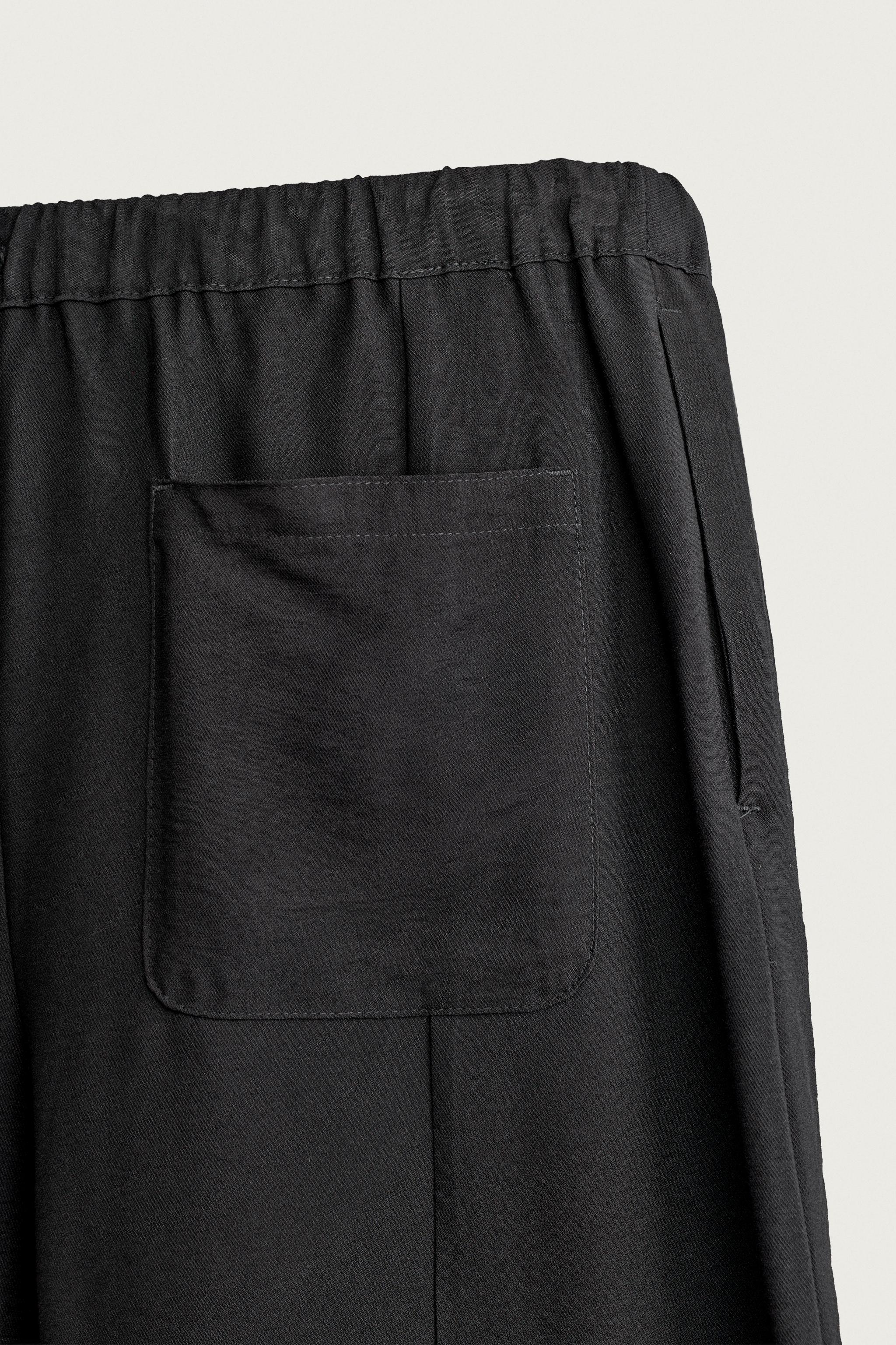 Мужские брюки Zara FLOWY BALLOON FIT PANTS — фото 9