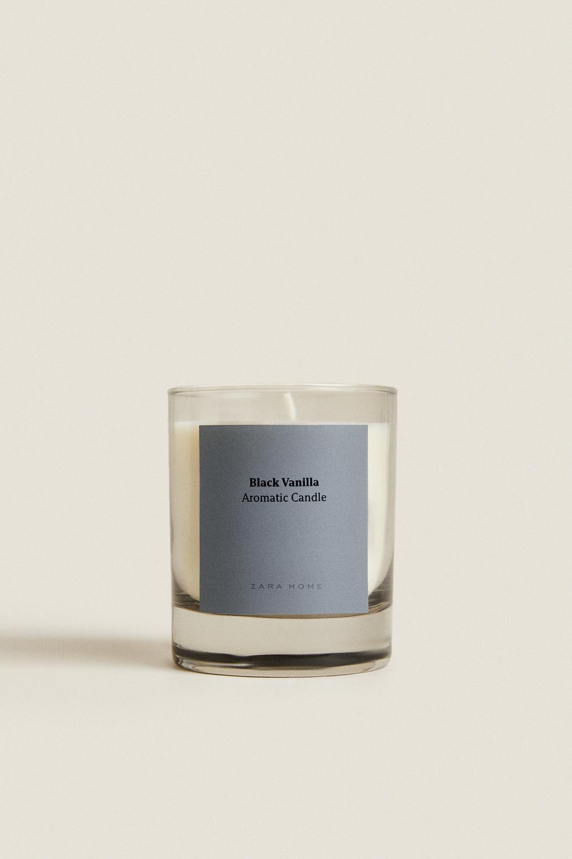 (200 G) BLACK VANILLA SCENTED CANDLE