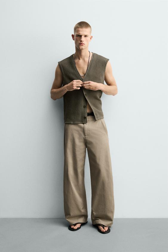 RELAXED FIT PANTS WITH ADJUSTABLE HEM from Zara - $79.90