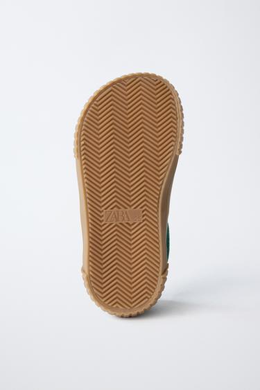 BASKET BAREFOOT EN CUIR - Vert de Zara - Image 7