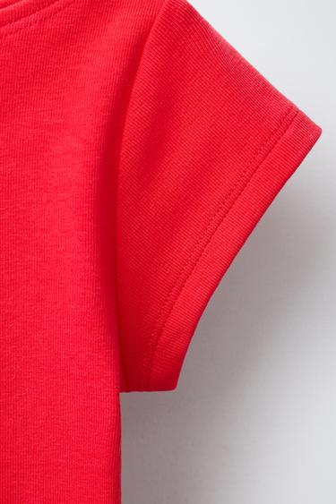 T-SHIRT IMPRIMÉ - Rouge de Zara - Image 3
