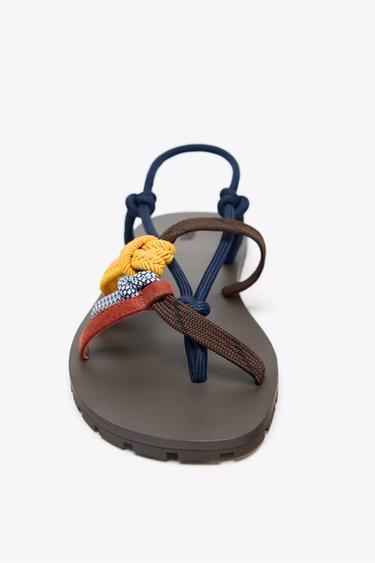 COLOURED STRAPPY SANDALS - Multicoloured by Zara - Image 3