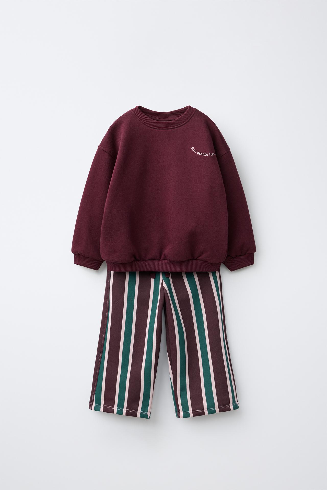 КОМПЛЕКТ ИЗ ТОЛСТОВКИ И БРЮК WIDE LEG