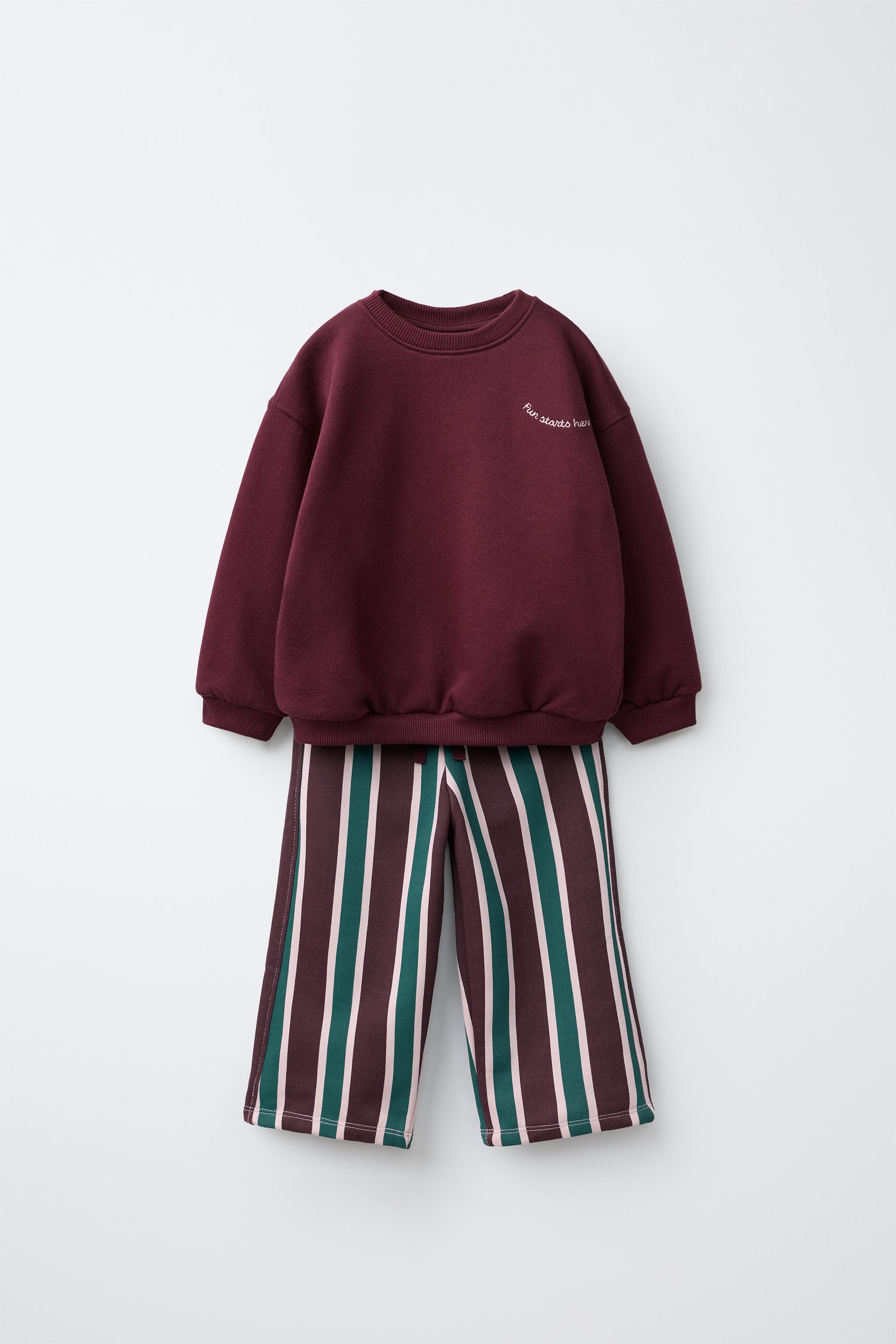 ENSEMBLE DE JOGGING SWEAT ET PANTALON WIDE LEG IMPRIMÉ