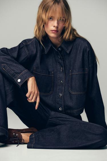 JEANS Z1975 JOGGER WIDE LEG - Blue by Zara - Image 4