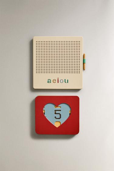 CHILDREN'S MAGNETIC SLATE BOARD TOY - Cream by Zara - Image 0