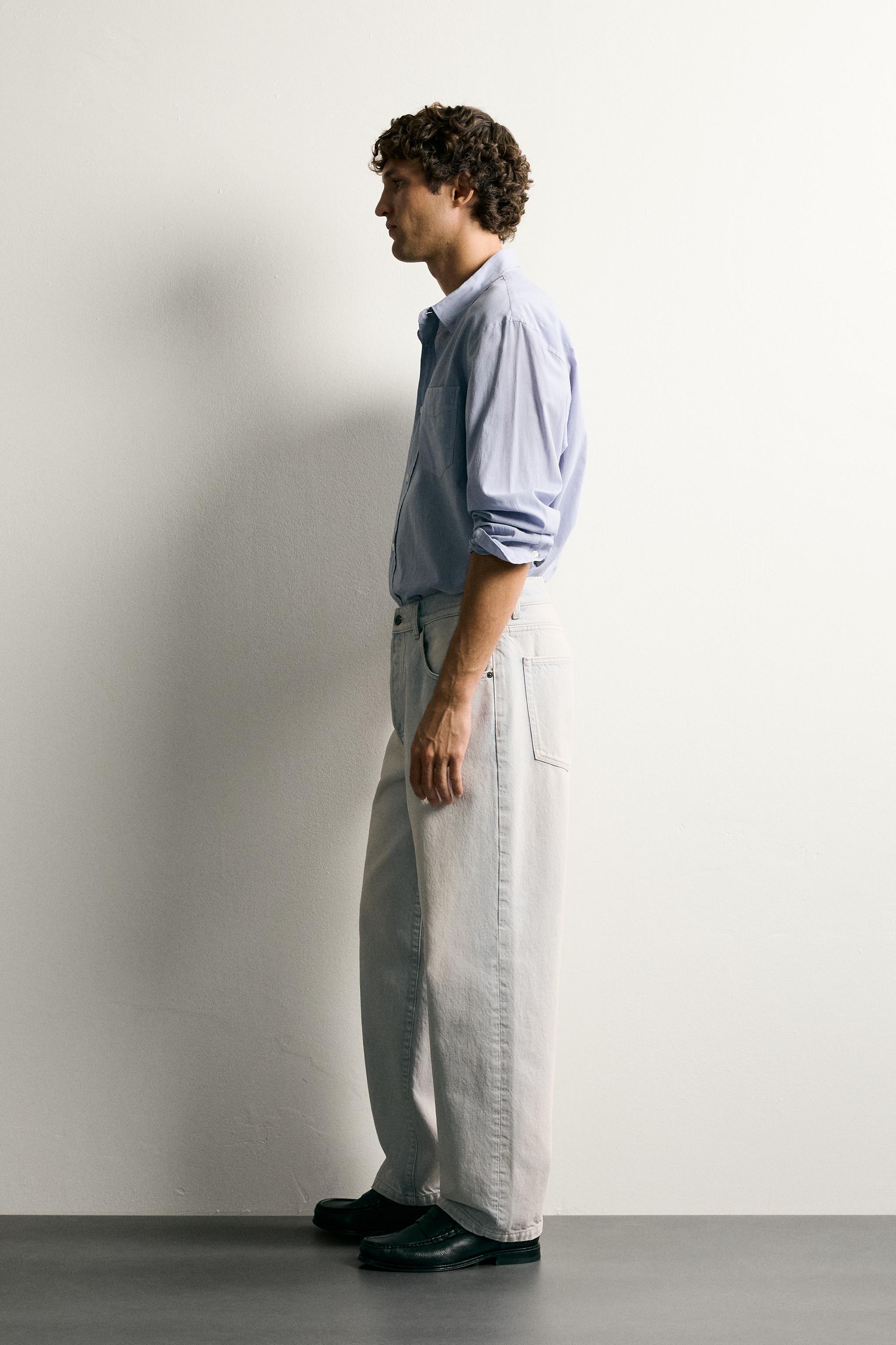 CROPPED BAGGY FIT JEANS