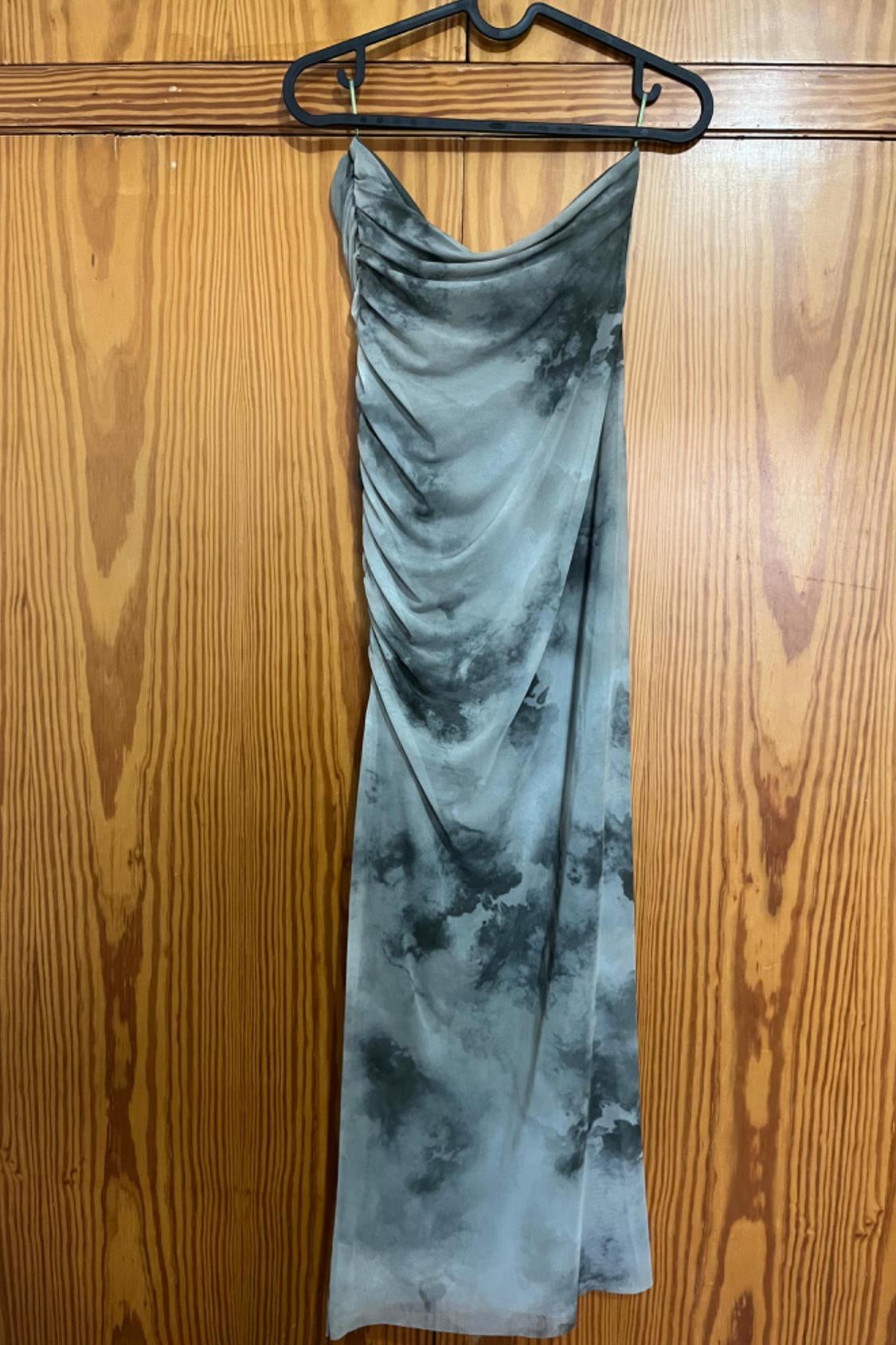 PRINTED CUT-OUT TULLE DRESS - Image 4