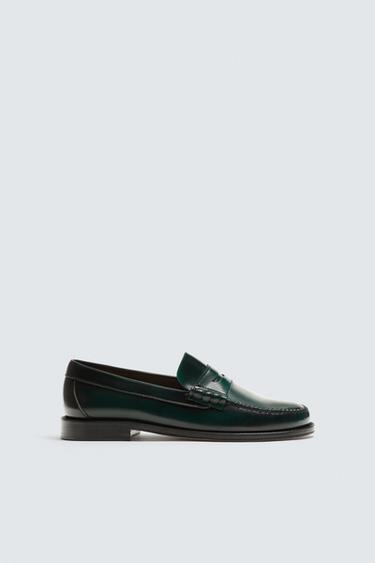 CASTELLANO 1920 ® X ZARA MEN'S LOAFERS - Green by Zara