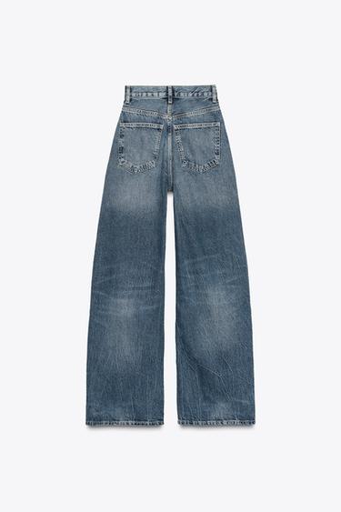 JEAN TRF EXTRA WIDE LEG TAILLE HAUTE - Indigo de Zara - Image 8
