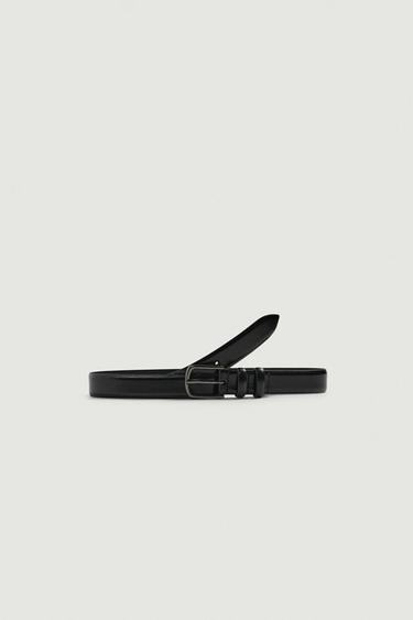 ORIGINS LEATHER BELT - Black by Zara