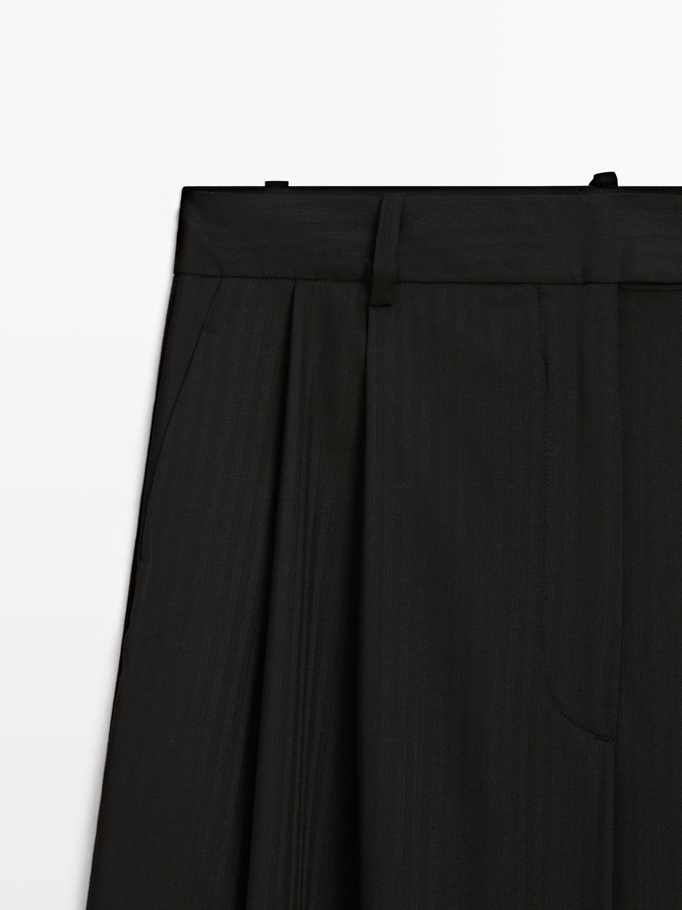 Striped trousers with darts - STUDIO