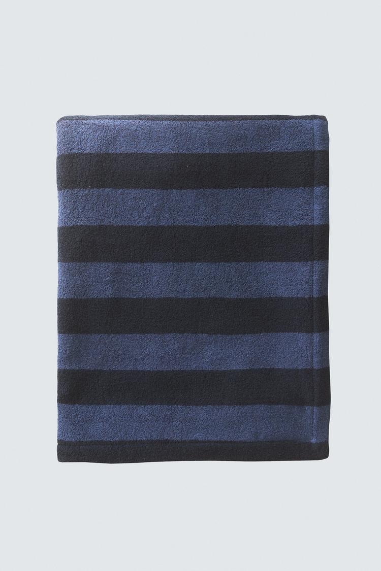 ZARA BEACH TOWEL WITH CONTRAST STRIPES