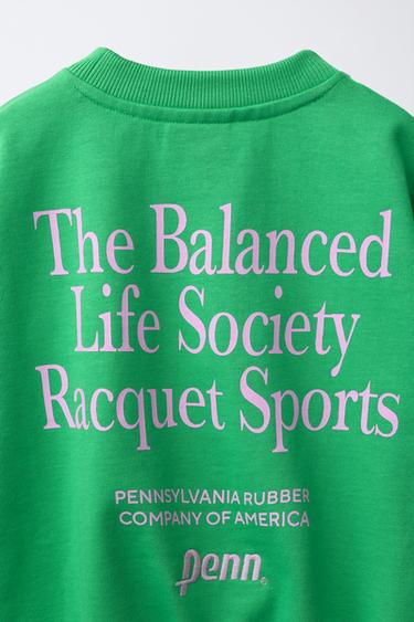 PENN © SLOGAN SWEATSHIRT - Green by Zara - Image 3