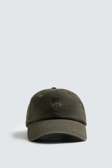 CASQUETTE DÉLAVÉE BRODÉE - Noir / Marron de Zara - Image 5