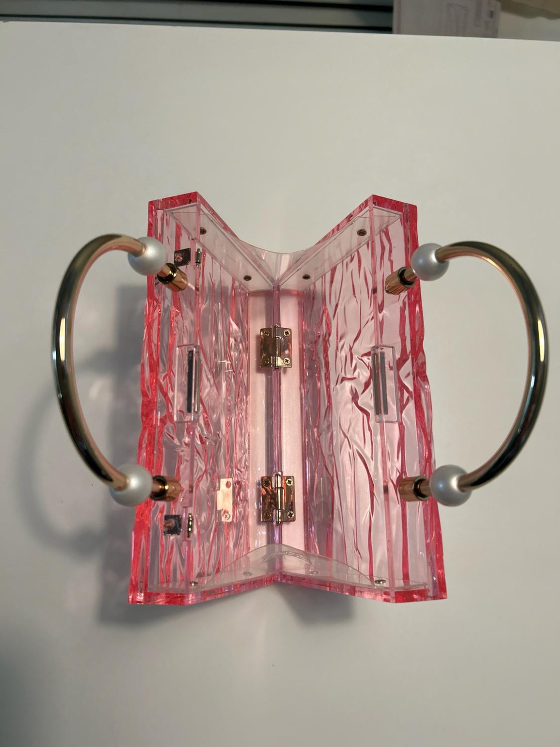PEARL STRAP METHACRYLATE BOX BAG - Image 3