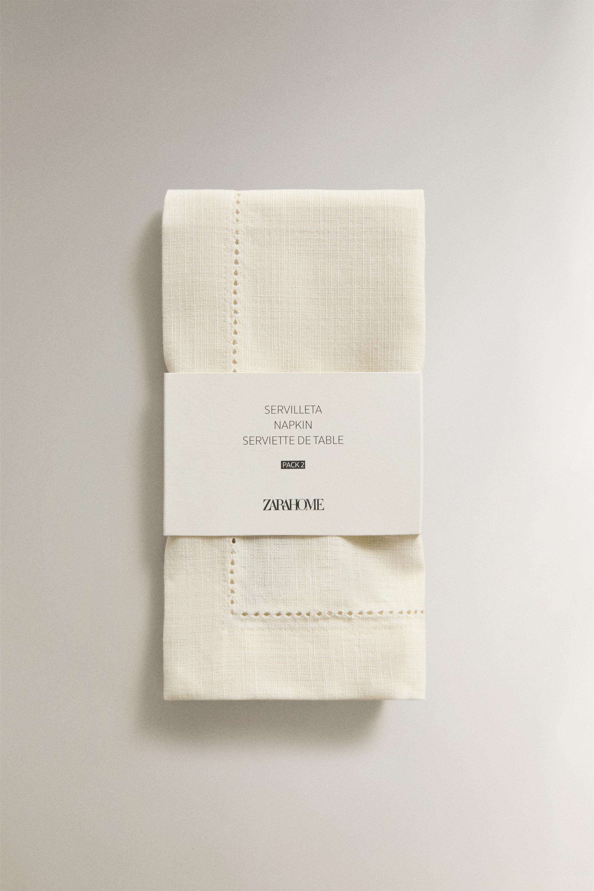 SERVIETTE DE TABLE COTON JOUR ÉCHELLE