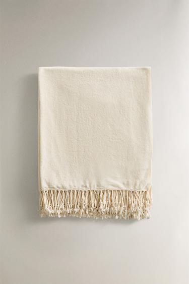 MANTA DE CHENILLE - Cru-médio da Zara