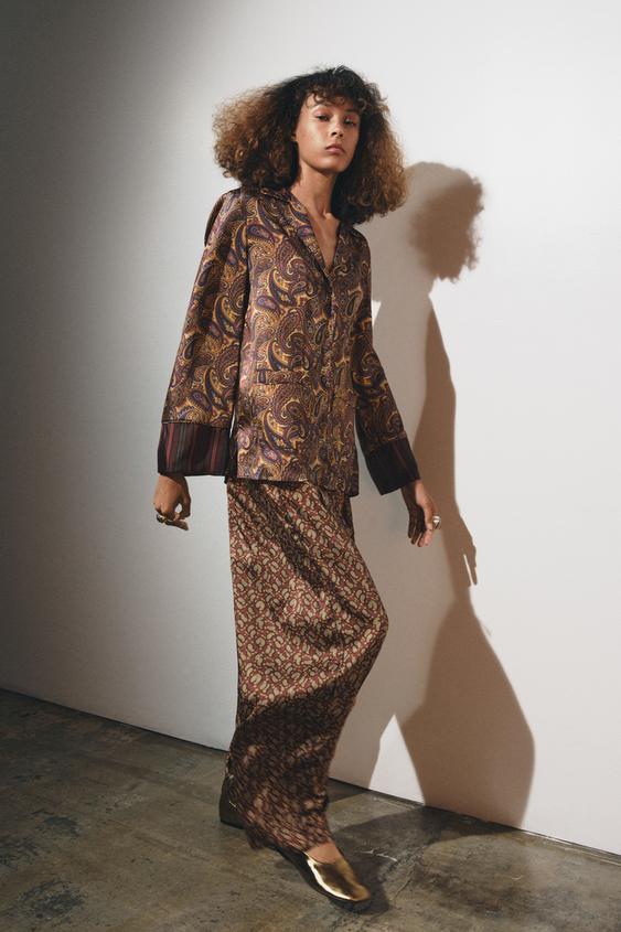 PAISLEY PAJAMA SHIRT ZW COLLECTION