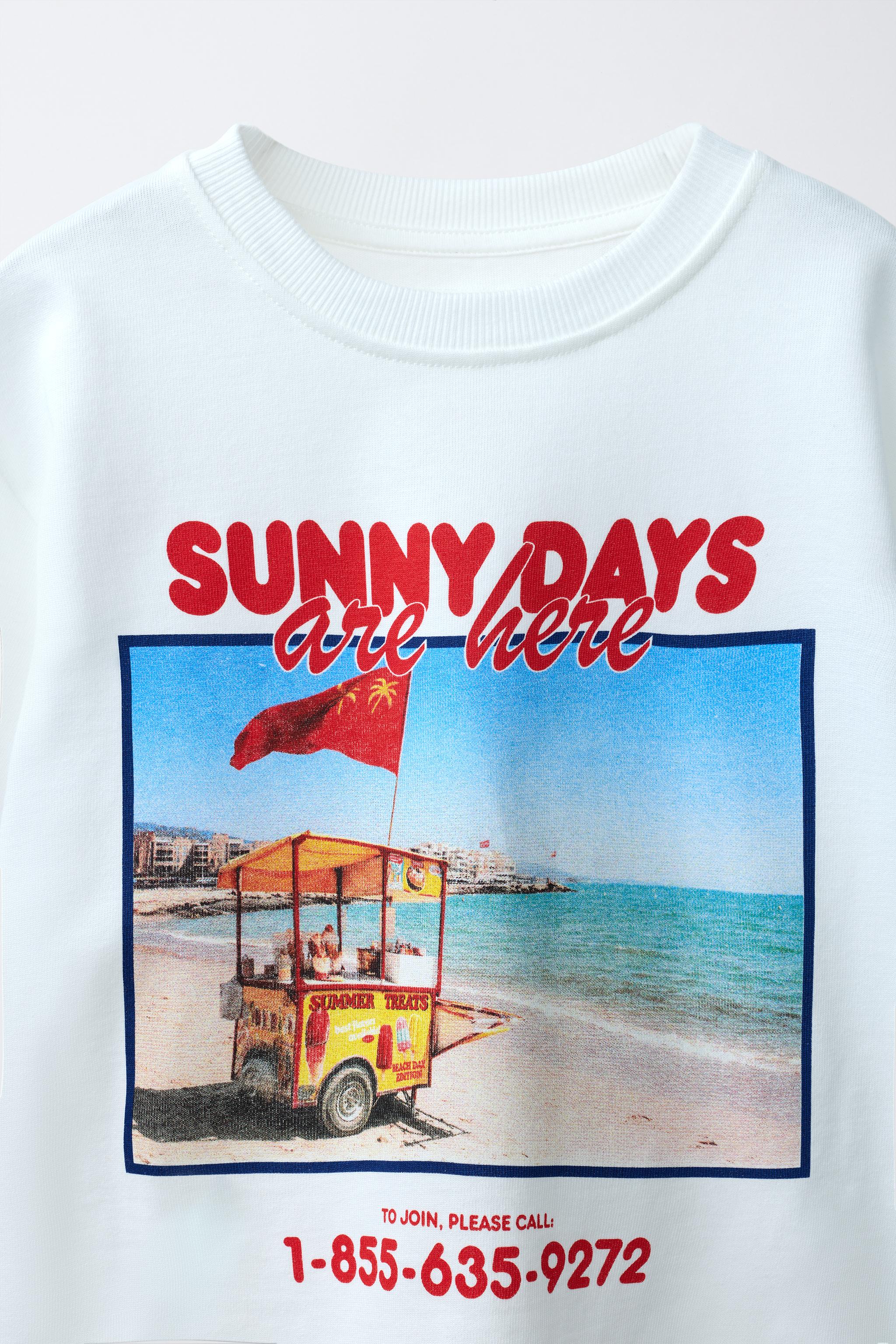 T-SHIRT IMPRIMÉ PHOTO PLAGE