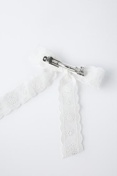 NOEUD PASSANT BRODÉS - Blanc de Zara - Image 2