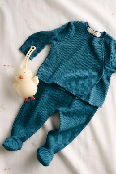 KNIT BABY SET - Blue by Zara - Image 7