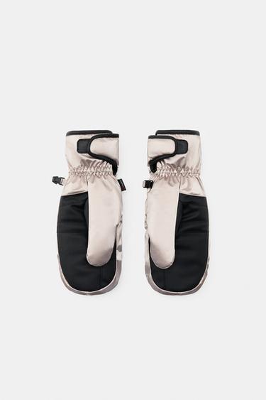 MOUFLES IMPERMÉABLES POLARTEC® SKI COLLECTION - Doré de Zara - Image 2