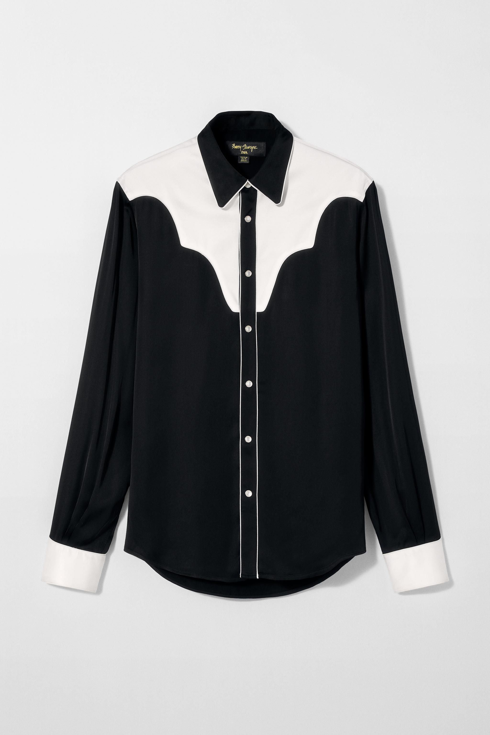 CHEMISE WESTERN À CONTRASTE BOBBY GILLESPIE X ZARA