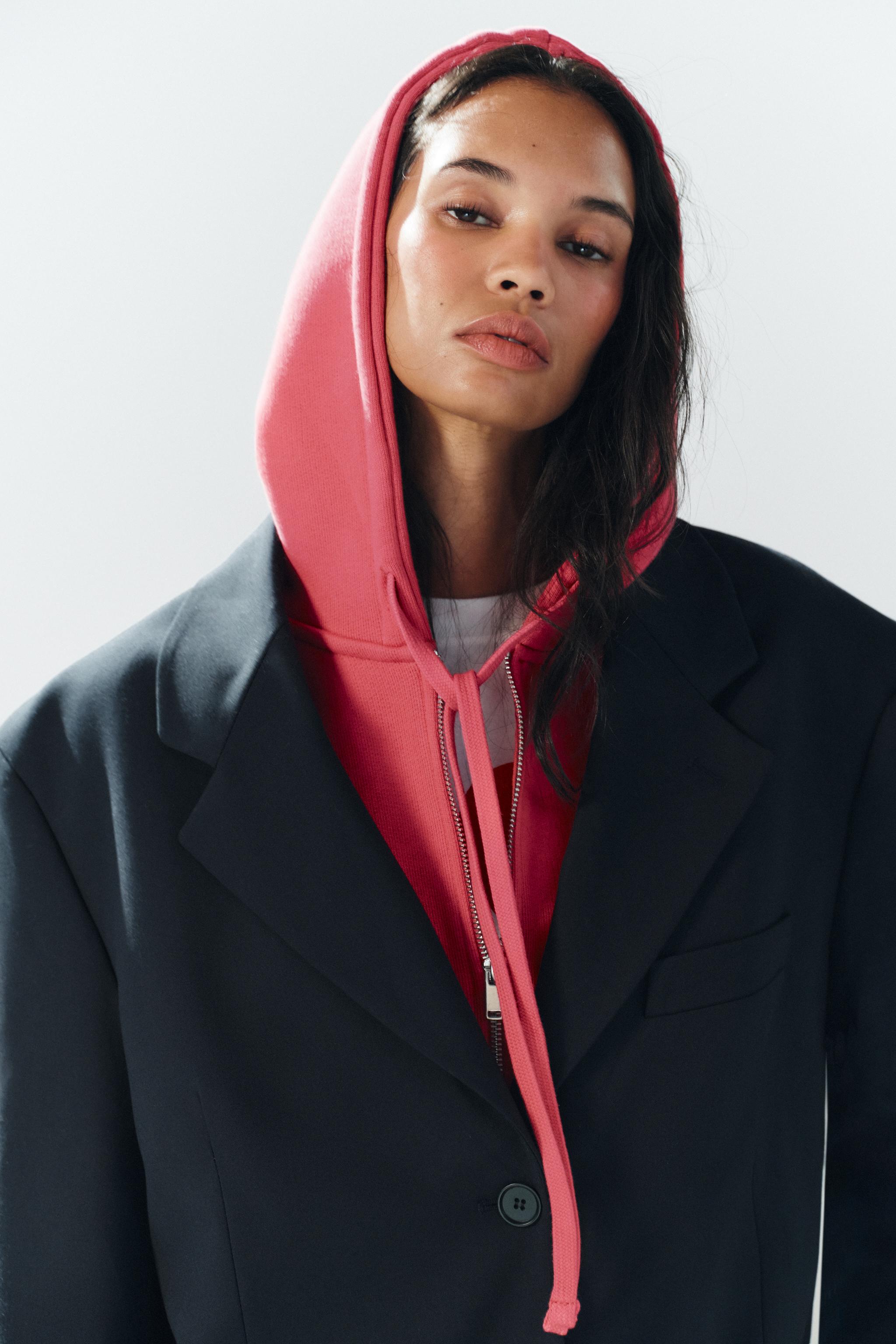 Zara VATKALI OVERSIZE BLAZER görsel 3
