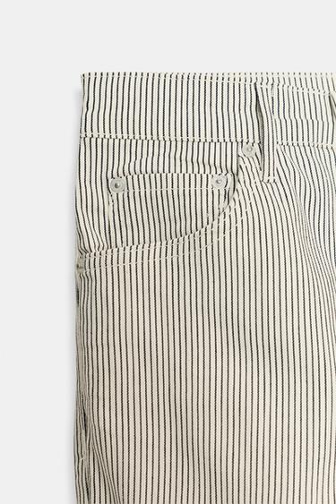 JEAN ZW COLLECTION BOOTCUT CROPPED FLARE TAILLE NORMALE - Écru / Chiné de Zara - Image 7