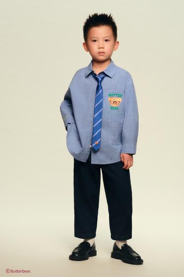 BUTTERBEAR © CHECK SHIRT - Blue by Zara
